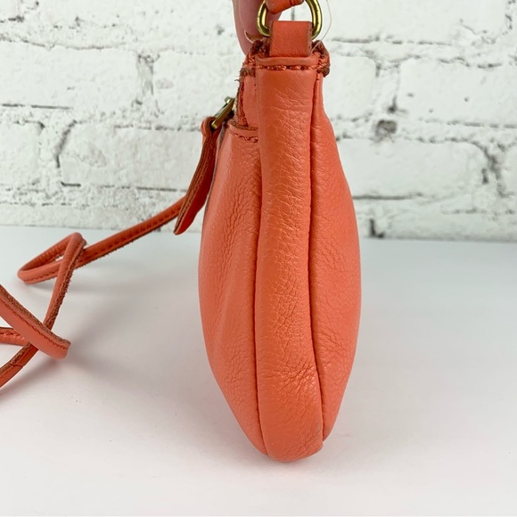 Fossil Erin Small Zip Top Watermelon Pink Crossbody Purse - Picture 9 of 14